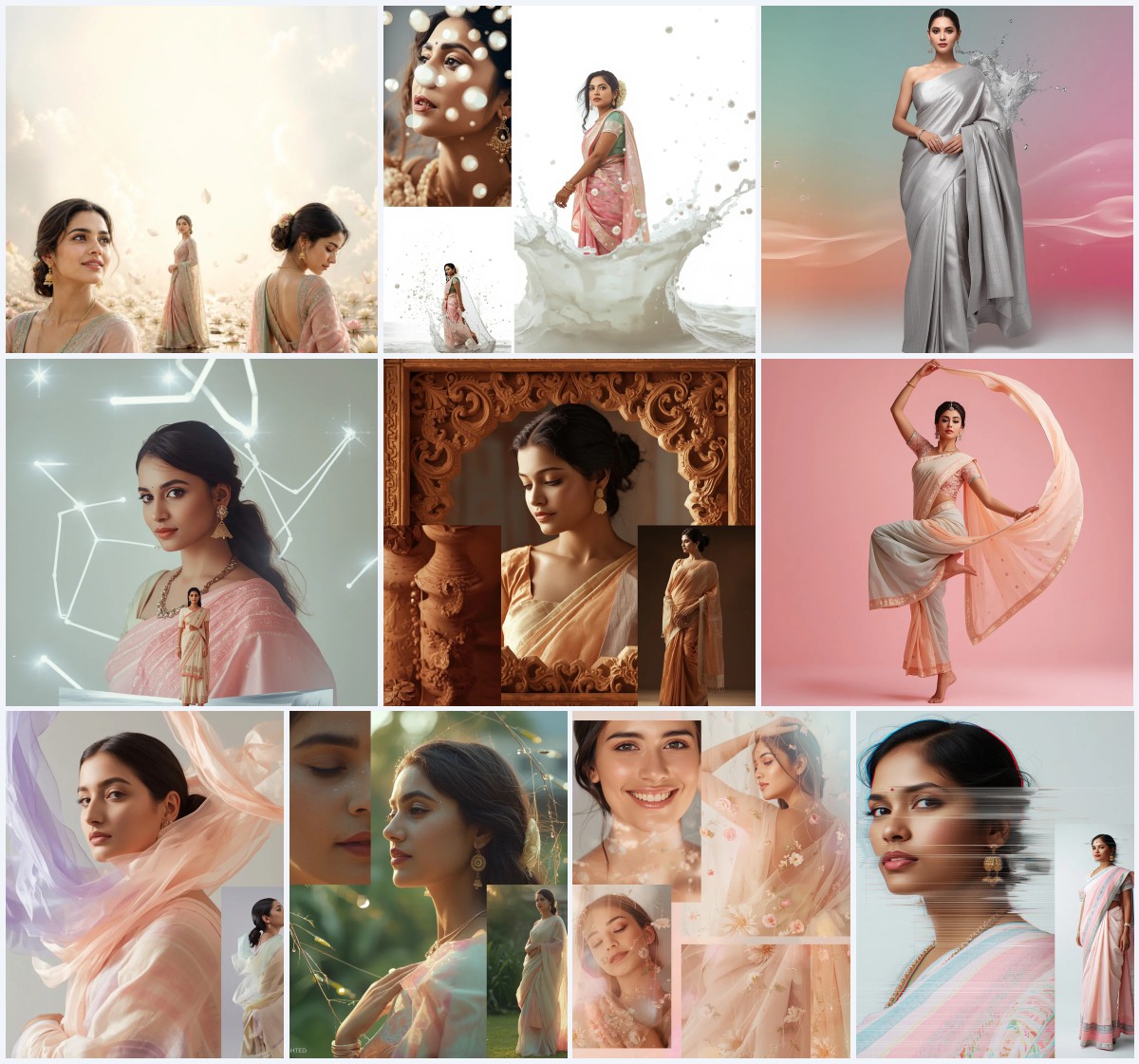 New 10 Best AI Prompts Free for Accessible Saree Imagery | indian saree ai prompt