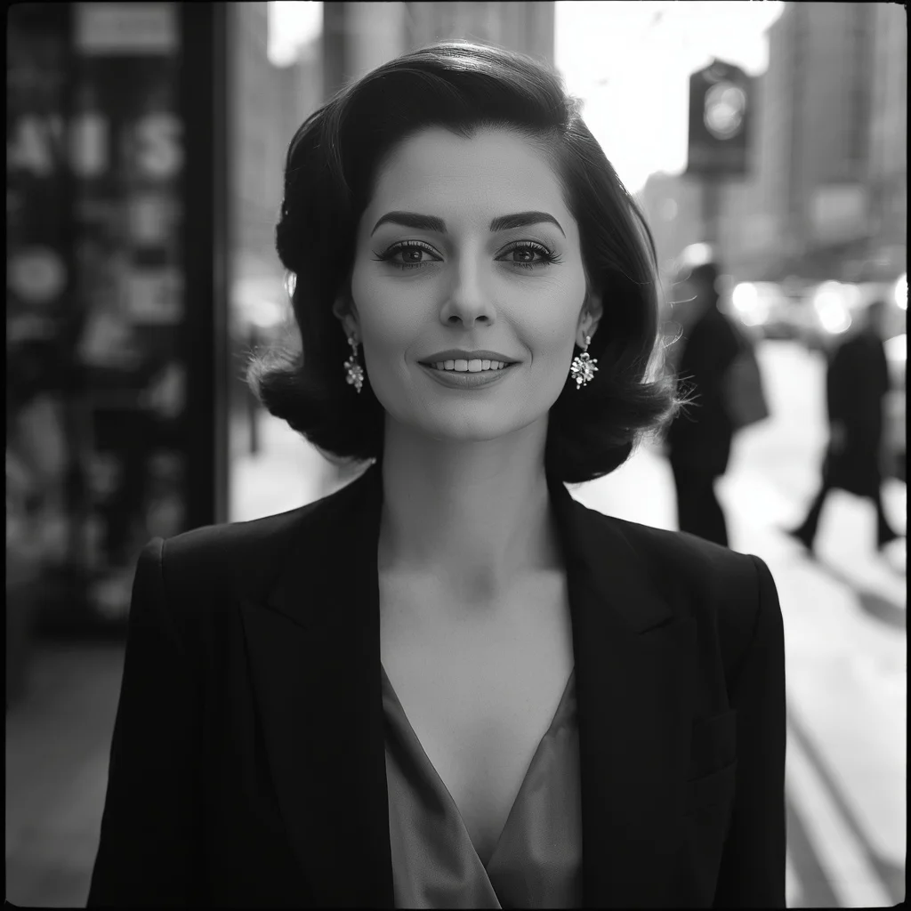 Hollywood Royalty's Impromptu Moment in Black and White — AI image prompt